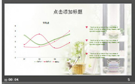 清新韩范花纹花卉PPT模板1