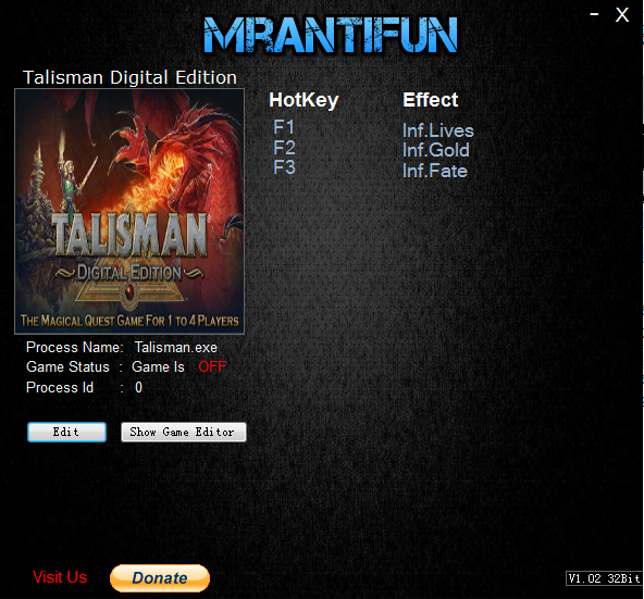 圣符国度：数字版三项修改器MrAntiFun版1