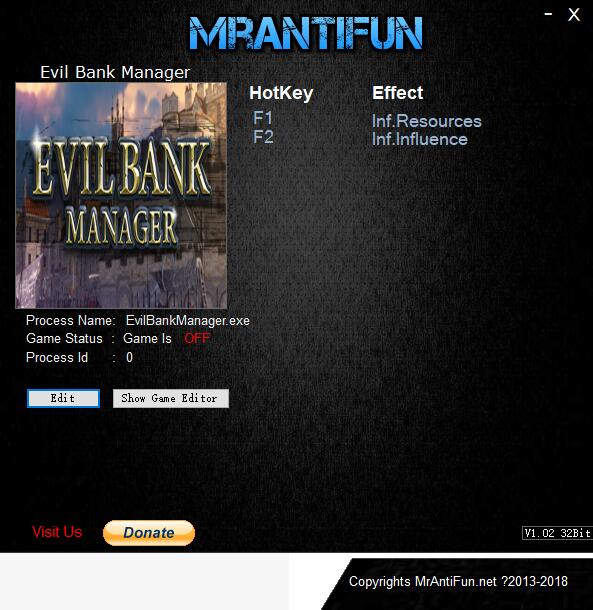 ​Evil Bank Manager 二项修改器MrAntiFun版1