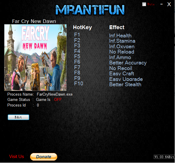 孤岛惊魂：新曙光十项修改器MrAntiFun版1