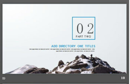 雪山攀登背景的团队凝聚力PPT模板2