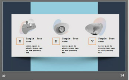 精致卡片样式的中国风PPT模板3