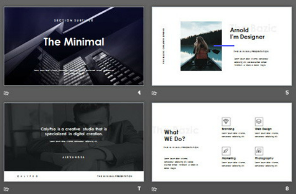 欧美黑白音乐主题PPT模板1