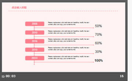 粉色清新卡通PPT模板3