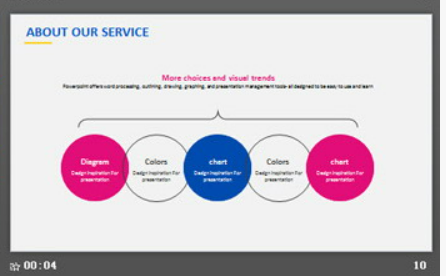 蓝黄炫酷欧美公司简介PPT模板2