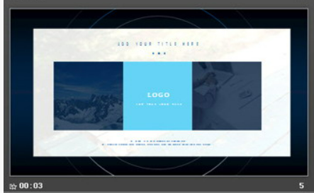 蓝色炫酷通用商务PPT模板1