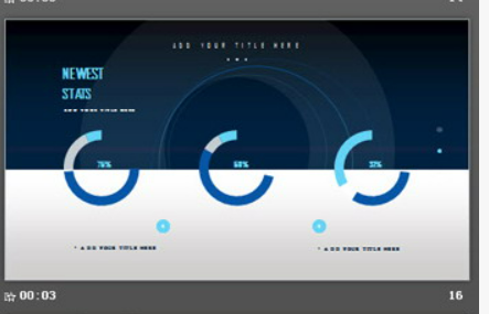 蓝色炫酷通用商务PPT模板3