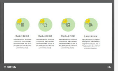 清新卡通仙人掌猫咪背景日式风格PPT模板3