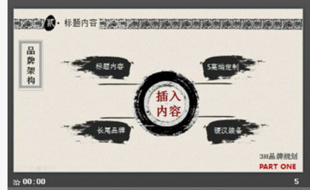 水墨古典中国风幻灯片模板1