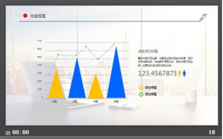 商业建筑背景的通用商务PPT模板2