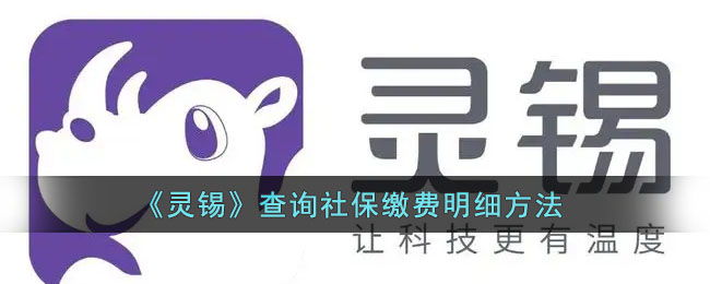 灵锡怎么查询社保缴费明细