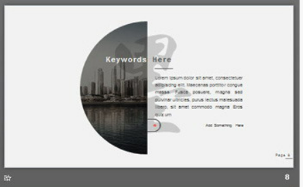 简洁灰色小清新PPT模板2