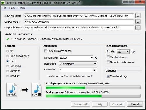 Context Menu Audio Converter 1.0.118.194 for ipod download