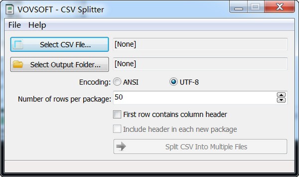 Vovsoft CSV Splitter1