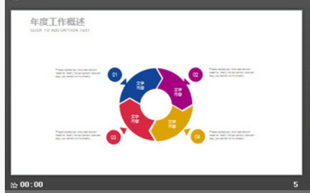 创意水彩风格的工作总结汇报PPT模板1