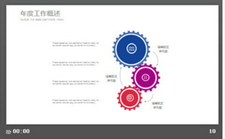 创意水彩风格的工作总结汇报PPT模板2