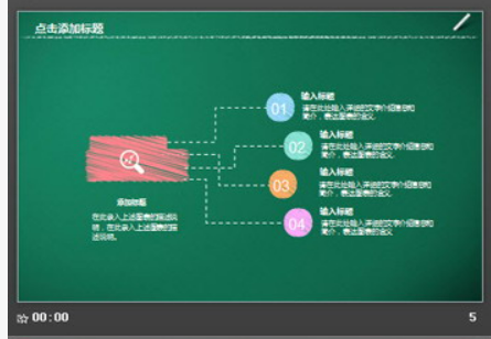 简洁粉笔手绘风格工作总结汇报PPT模板1