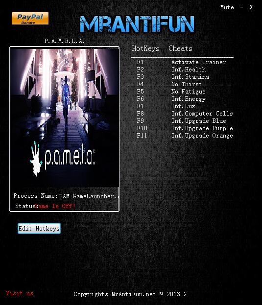 帕梅拉十项修改器MrAntiFun版1