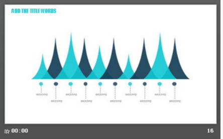 简洁蓝色扁平化新年工作计划PPT模板3