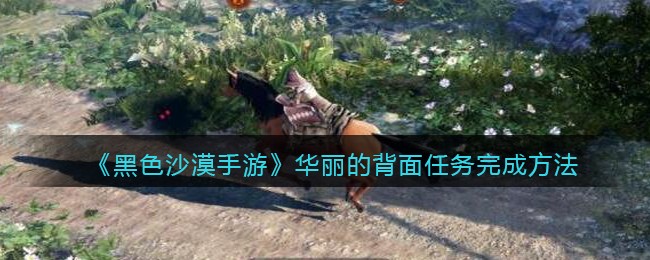黑色沙漠手游华丽的背面任务怎么完成