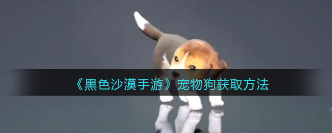 黑色沙漠手游宠物狗怎么获取
