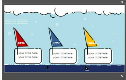 可爱MBE风格的卡通小黄鸭PPT模板1