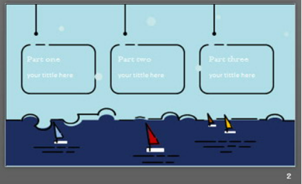 可爱MBE风格的卡通小黄鸭PPT模板3