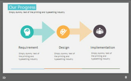 彩色圆点背景的欧美商务幻灯片模板2