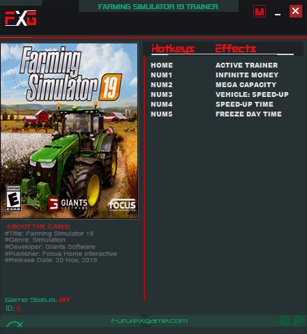 模拟农场19 五项修改器FutureX版0
