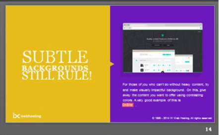彩色欧美扁平化矢量卡通网页设计PPT模板3