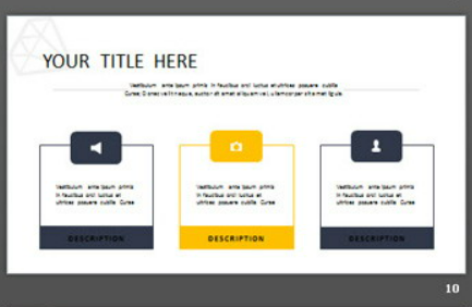 欧美蓝灰扁平化商务PPT模板2