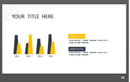 欧美蓝灰扁平化商务PPT模板3