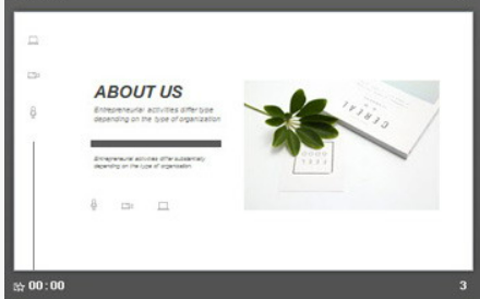 欧美简洁清新图文排版风格PPT模板1