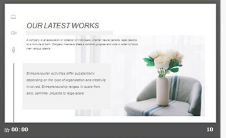 欧美简洁清新图文排版风格PPT模板3