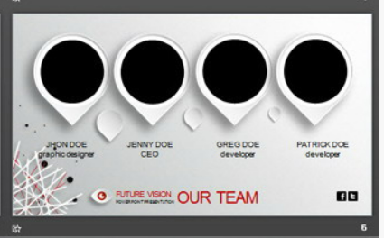 黑白创意微立体风格商务PPT模板2