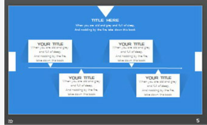 蓝色极简扁平化工作汇报PPT模板1