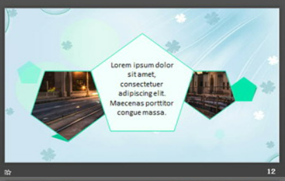 绿色清新四叶草背景淡雅风格PPT模板3