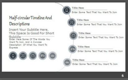 模糊灰色渐变背景的iOS风格PPT模板2
