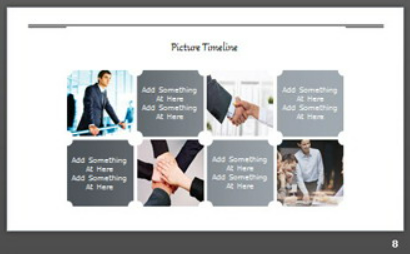 模糊灰色渐变背景的iOS风格PPT模板3