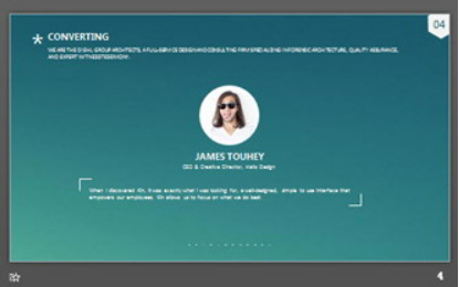 绿色简洁卡通PowerPoint模板2