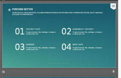 绿色简洁卡通PowerPoint模板3