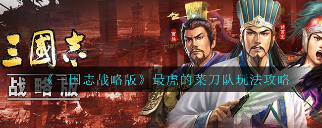 三国志战略版最虎的菜刀队怎么玩