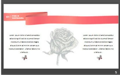 清新彩色文艺花卉PPT模板1