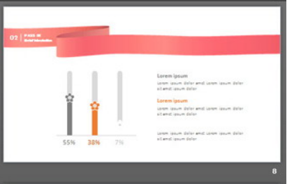 清新彩色文艺花卉PPT模板2