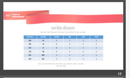 清新彩色文艺花卉PPT模板3