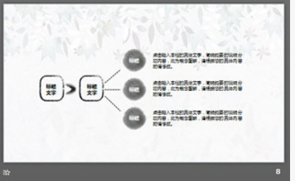 淡雅水墨山水背景中国风PPT模板2