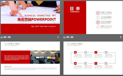 动态商务营销培训PPT模板1