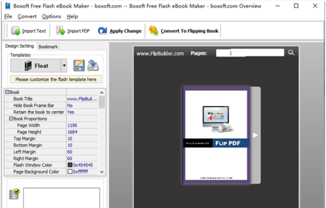 Boxoft Free Flash eBook Maker(电子书制作软件) V1.01