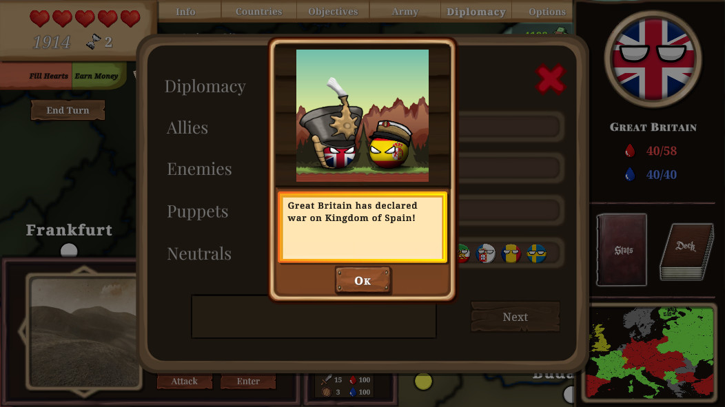 波兰球：欧罗巴1890Countryball: Europe 18905