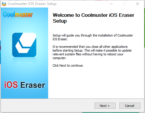 instal Coolmuster iOS Eraser 2.3.3